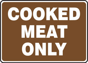 Cooked Meat Only - Accu-Shield - 7'' X 10'' Cooked Meat Only - Accu-Shield - 7'' X 10''