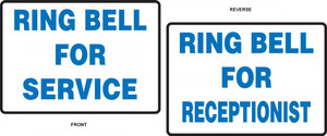 Ring Bell For Service / Ring Bell For Receptionist Tabletop Sign Ring Bell For Service / Ring Bell For Receptionist Tabletop Sign