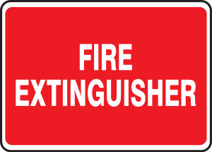 Fire Extinguisher - Plastic - 7'' X 10'' 1 Fire Extinguisher - Plastic - 7'' X 10'' 1