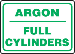 Argon Full Cylinders - Adhesive Dura-Vinyl - 10'' X 14'' Argon Full Cylinders - Adhesive Dura-Vinyl - 10'' X 14''