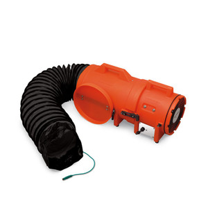 Allegro 9538-15 8" Axial Explosion-Proof (EX) Plastic Blower w/ Compact Canister & 15' Ducting Allegro 9538-15 8" Axial Explosion-Proof (EX) Plastic Blower w/ Compact Canister & 15' Ducting