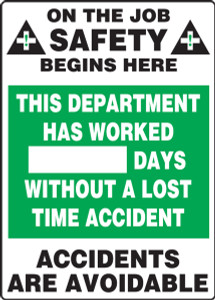 Write A Day Safety Scoreboard 28 x 20 Plastic 3 Write A Day Safety Scoreboard 28 x 20 Plastic 3