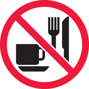 MISO528VP ISO Safety Sign- No Eating or Drinking Sign MISO528VP ISO Safety Sign- No Eating or Drinking Sign