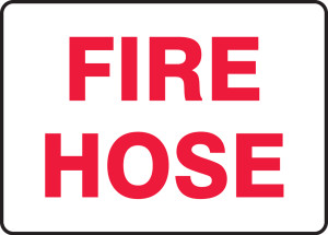 Fire Hose - Adhesive Vinyl - 7'' X 10'' Fire Hose - Adhesive Vinyl - 7'' X 10''