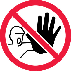 LSPG6772 ISO prohibition safety label no access label 