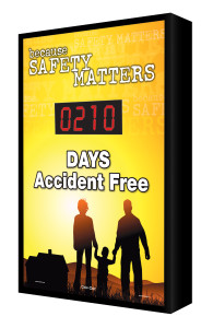 Digi Day Electronic Safety Scoreboard- Backlit LED Lite- Because Safety matters SCF210 Digi Day Electronic Safety Scoreboard- Backlit LED Lite- Because Safety matters SCF210