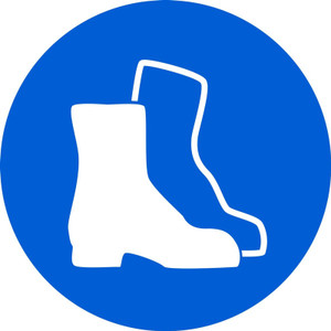 MISO111VP ISO mandatory safety sign- Wear safety footwear sign MISO111VP ISO mandatory safety sign- Wear safety footwear sign