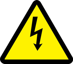MISO346VP ISO Safety Sign- Electric Voltage Hazard Sign MISO346VP ISO Safety Sign- Electric Voltage Hazard Sign