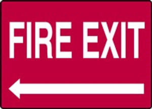 Fire Exit Sign Left Arrow Fire Exit Sign Left Arrow