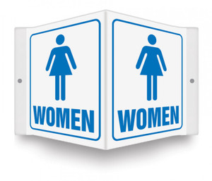 WOMEN - 3D 6" x 5" - Safety Panel - Projection Sign WOMEN - 3D 6" x 5" - Safety Panel - Projection Sign