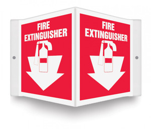 Fire Extinguisher - 3D 6" x 5" - Safety Panel - Projection Sign Fire Extinguisher - 3D 6" x 5" - Safety Panel - Projection Sign