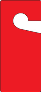 Door Knob Safety Tag: Blank Door Knob Safety Tag: Blank