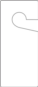 Safety Tag: Door Knob Tag - White Safety Tag: Door Knob Tag - White