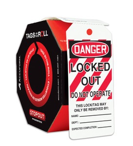 OSHA Danger Tags By-The-Roll: Locked Out Do Not Operate OSHA Danger Tags By-The-Roll: Locked Out Do Not Operate