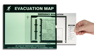 Emergency Evacuation Signs Map Holders: In Case Of Emergency