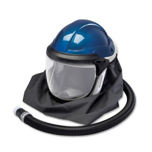 Allegro 9904-HCW Deluxe Supplied Air Shield and Blue Welding Helmet with HP Temperature Controller Allegro 9904-HCW Deluxe Supplied Air Shield and Blue Welding Helmet with HP Temperature Controller