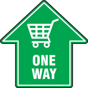 Slip-Gard Floor Sign: One Way Slip-Gard Floor Sign: One Way