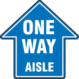 Slip-Gard Floor Sign: One Way Aisle Slip-Gard Floor Sign: One Way Aisle