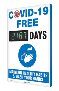 Digi-Day 3 Electronic Safety Scoreboard: COVID-19 Free xxxx Days Maintain Healthy Habits & Wash Your Hands Digi-Day 3 Electronic Safety Scoreboard: COVID-19 Free xxxx Days Maintain Healthy Habits & Wash Your Hands