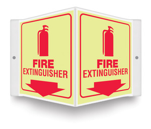 Fire Extinguisher - 3D 6" x 5" - Safety Panel - Glow Projection Sign Fire Extinguisher - 3D 6" x 5" - Safety Panel - Glow Projection Sign