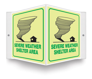 Severe Weather Shelter Area (Graphic)- 3D 6" x 5" - Safety Panel - Glow Projection Sign Severe Weather Shelter Area (Graphic)- 3D 6" x 5" - Safety Panel - Glow Projection Sign