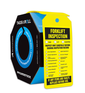 Forklift Inspection - TAR704 - 6 1/4" x 3" - 100 Per Roll - PF-Card Stock - Tags By-The-Roll Forklift Inspection - TAR704 - 6 1/4" x 3" - 100 Per Roll - PF-Card Stock - Tags By-The-Roll