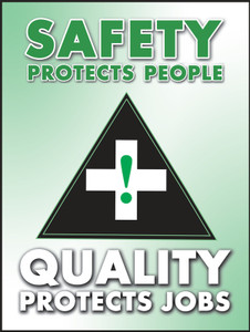 Safety Protects People - 22" x 17" Laminated Safety Awareness Poster Safety Protects People - 22" x 17" Laminated Safety Awareness Poster
