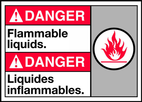 Danger Flammable Liquids Sign