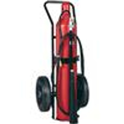 Badger Wheeled Fire Extinguisher 50 lb., Co2, Stored Pressure
