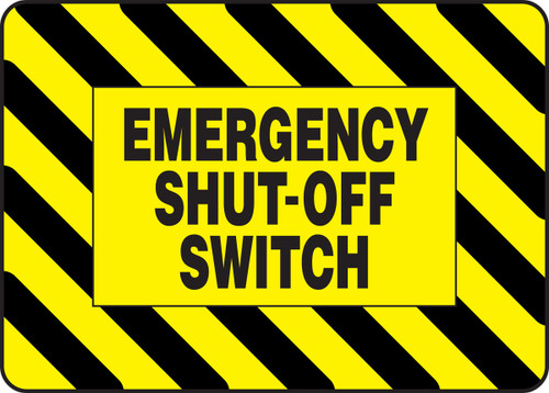 Emergency Shut Off Switch - .040 Aluminum - 7'' X 10''