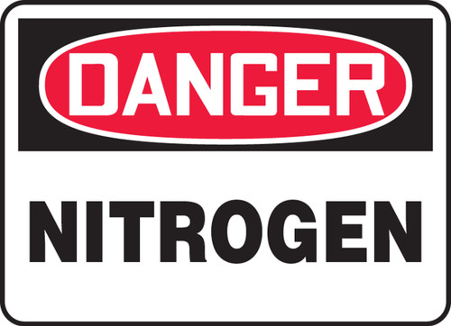 Danger - Nitrogen - Dura-Fiberglass - 7'' X 10''