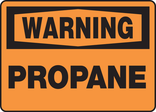 Warning - Propane - .040 Aluminum - 10'' X 14''