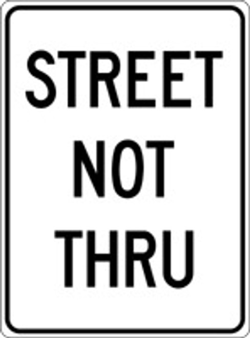 Street Not Thru