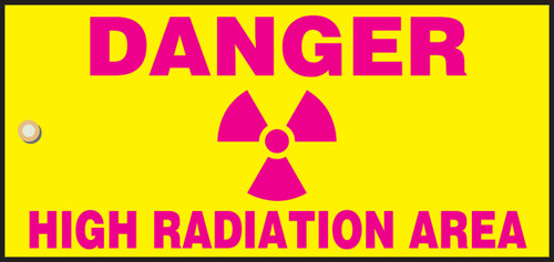 Danger High Radiation Area Sign