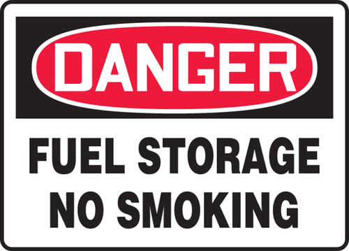 Danger - Fuel Storage No Smoking - Accu-Shield - 14'' X 20''