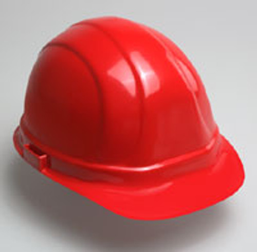 Hard Hat  w/ 6 Point Suspension-Red Hard Hat