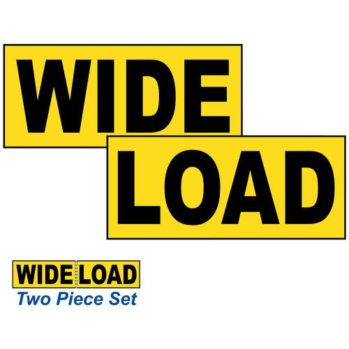 Wide Load Banner Sign - 2 Piece Sign