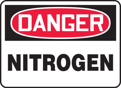 Danger - Nitrogen - Dura-Plastic - 7'' X 10''
