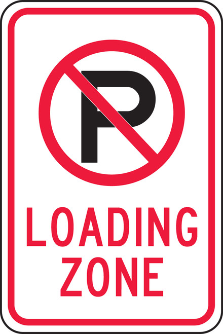 No Parking Symbol)-Loading Zone