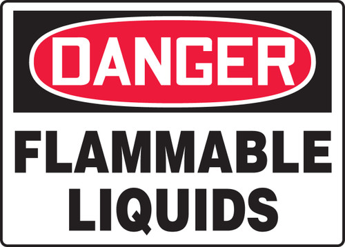 Danger - Flammable Liquids - .040 Aluminum - 14'' X 20''