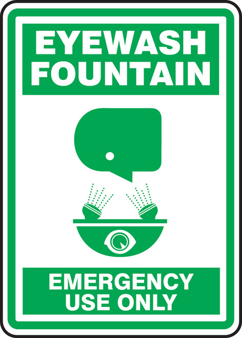 Eyewash Fountain Emergency Use Only