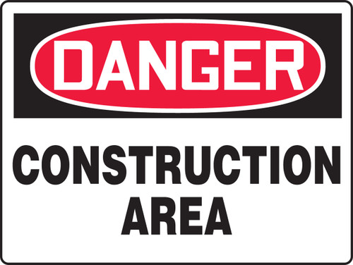 Danger - Construction Area - Plastic - 24'' X 36''