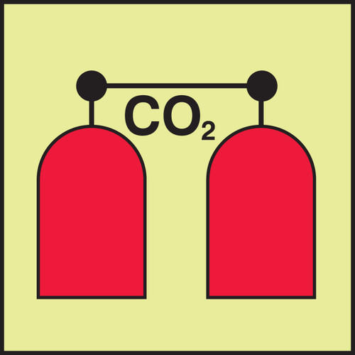 MLMR604GE Release Station Co2 IMO Fire Control Equipment Label