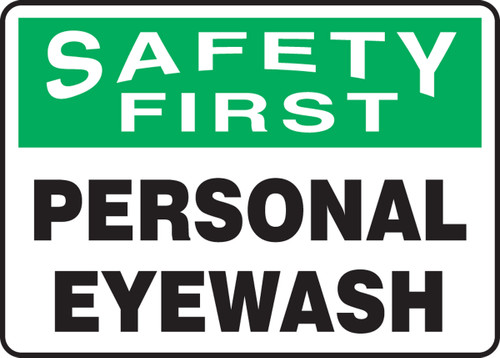 Safety First - Personal Eyewash