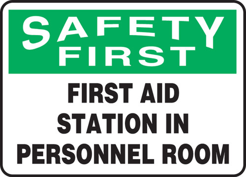 First Aid Station In Personnel Room