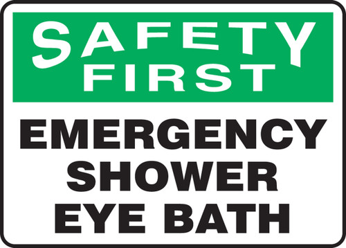 Safety First - Emergency Shower Eye Bath - Re-Plastic - 10'' X 14''