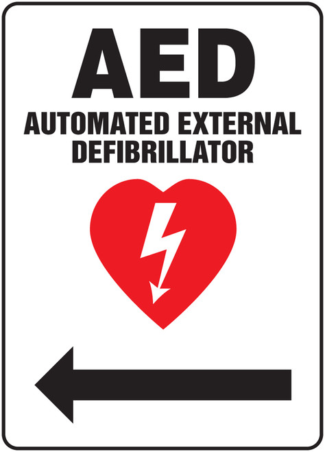 AED Automated External Defibrillator Sign 1