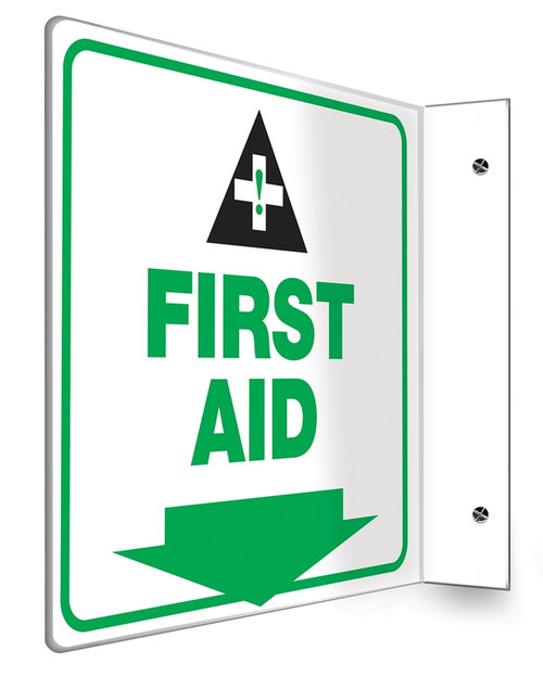 First Aid - 90D 8" x 8" - Safety Panel - Projection Sign