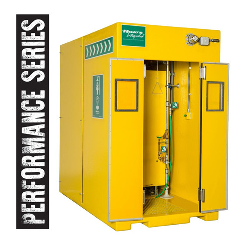 Outdoor Tempered Shower and Eye/Face Wash System Haws 8710