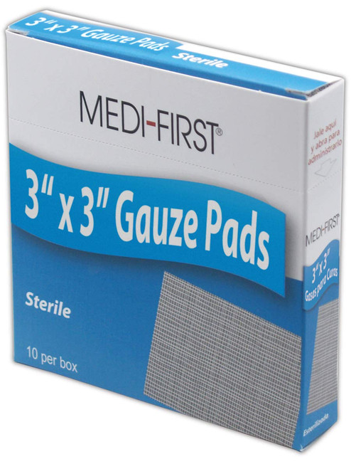 Sterile Gauze Pads - 3"x 3" - 10/box